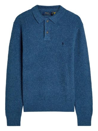 Polo Ralph Lauren buttoned long-sleeves polo shirt - Blue