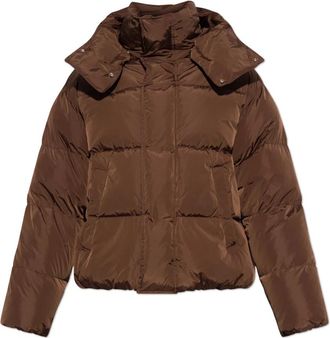 Dsquared2 Gewatteerd jack met afneembare capuchon - Heren - Gewatteerde jassen - Bruin - M - Jassen