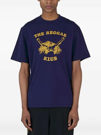 Nicholas Daley graphic-print T-shirt - unisex - Cotton - M - Purple