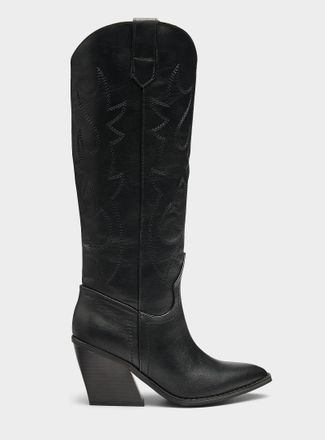 Steve Madden Womens Arizona topstitched cowboy boots Women