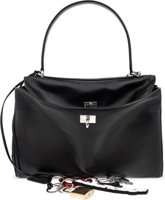 Balenciaga Rodeo Medium Bag - Dames - Shoppers - Zwart - ONE Size - Leer - Tassen