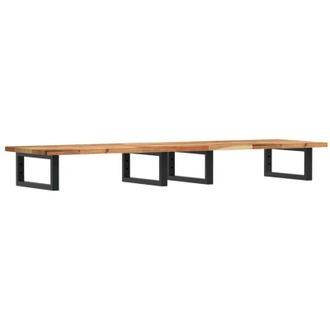 vidaXL Estante De Lavabo De Pared Acero Y Madera Maciza De Acacia Vidaxl