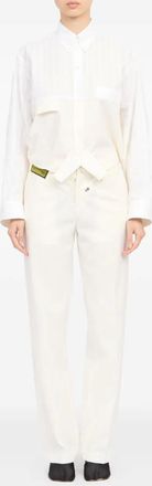 Maison Margiela Blouse met zak en lange mouwen - Wit