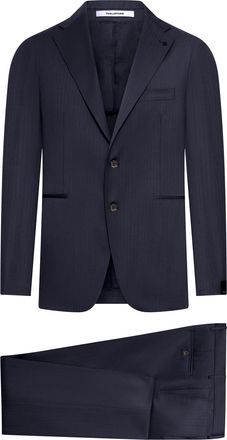 Tagliatore VESUVIO SINGLE-BREASTED HERRINGBONE SUIT - Tagliatore - Man