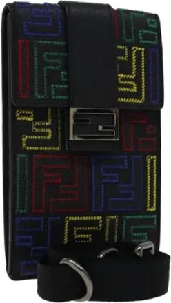 Fendi Pre-owned Leather Cross Body Bag - Dames - Vintage Schoudertas - Veelkleurig - ONE Size - Leer - Vintage