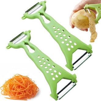 OEM Rallador Y Pelador De Verduras 2 En 1 De Doble Cara - Acero Inoxidable Con Mango Ergon&oacute;mico Para La Cocina Diaria