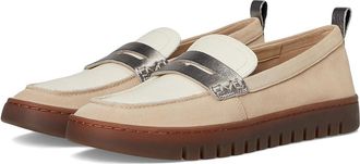 Vionic Uptown Loafer/Moc Shoes Womens Shoes Lucid Beige : 6.5 W, Leather