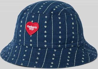 Carhartt Work in Progress Bucket Hat in Denim-Optik Modell Drewe in Dunkelblau, Gr&ouml;&szlig;e S/M