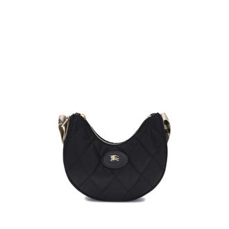 Burberry Shoulder Bags, female, Black, Size: ONE SIZE Iconic Horseshoe Shoulder Bag