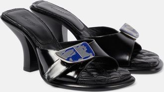 Burberry 70 EKD leather mules