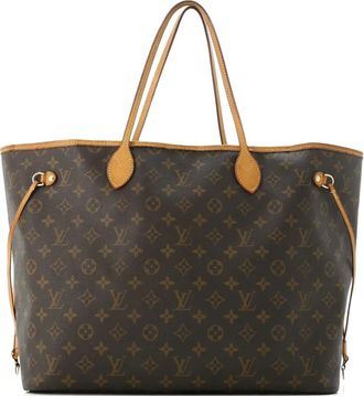 Louis Vuitton Neverfull GM shopper met monogram canvas - Bruin