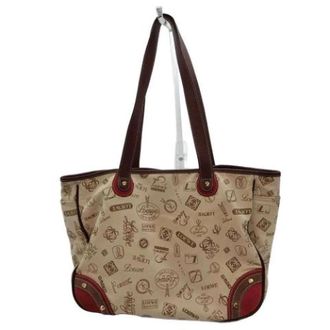 Loewe Tweedehands Canvas handtassen - Dames - Vintage Shopper - Beige - ONE Size - Vintage
