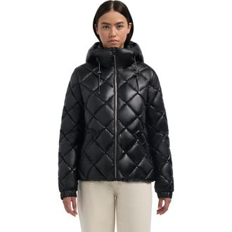 Pajar Skylynn Diamond Quilted Boxy Puffer Jacket in Black at Nordstrom, Size X-Small