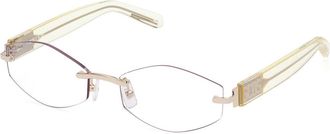 GCDS GD0040 32X Mens Sunglasses Gold Size 56