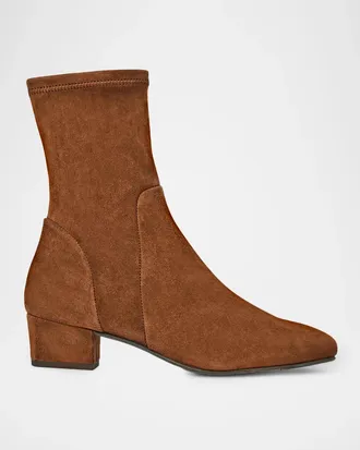 Aquatalia 40mm Stassi Suede Ankle Boots