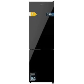 Cecotec Cecotec Frigor&iacute;fico Combi Bolero Coolmarket Combi 250 Black Glass E. Clase Energ&eacute;tica E Frigor&iacute;fico Combi Cristal Negro 180x55cm, 250l, No Frost, Mult