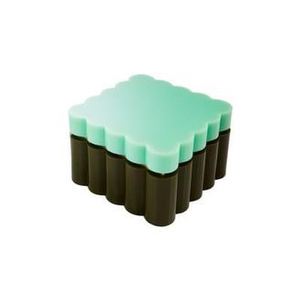 Jonathan Adler Box Fleur - Green - Velvet - Designer Jonathan Adler