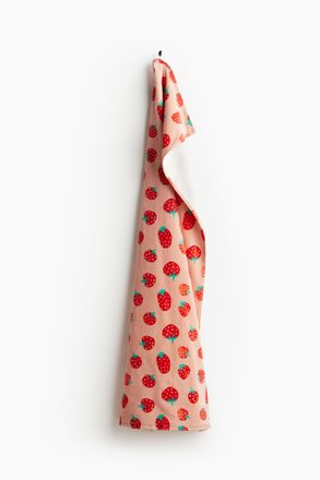 H&M Gemustertes Badehandtuch - Rosa/Erdbeeren