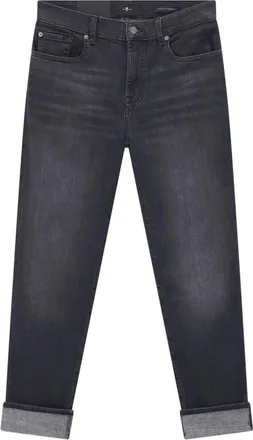 7 For All Mankind Mujer, Vaqueros, Negro, Talla: W27