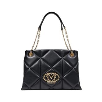 Love Moschino Shoulder Bags, female, Black, Size: ONE SIZE Quilted Shoulder Bag