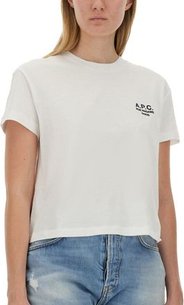 A.P.C. Logo-Detail Cotton T-Shirt - White
