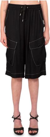 Pinko Cargo Shorts - Dames - Korte Broeken - Zwart - L - Korte Broeken
