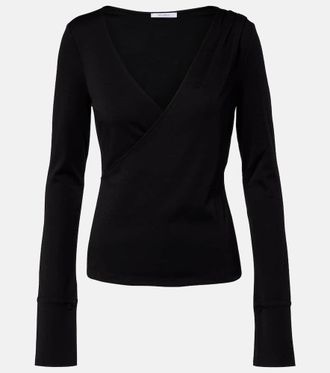 Max Mara Adagio virgin wool wrap top
