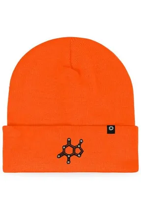 Dalix Molecule Beanie in Neon Orange at Nordstrom