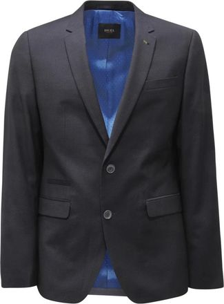 Digel Nestor colbert met voering - Heren - Blazers - Blauw - L - Polyester - Jassen