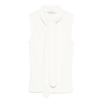 Christophe Lemaire Sleeveless Tops, female, White, Size: XS Asymmetrical Fitted Top