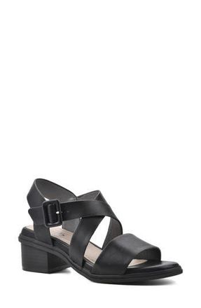White Mountain Cordovan Heeled Sandal in Black/Burnished/Smooth at Nordstrom Rack, Size 6.5