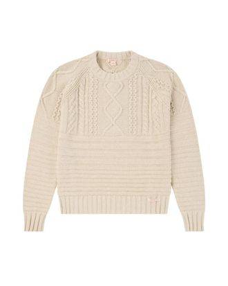 Amundsen & Scott Womens Old Salt Long Sleeve Sweater In Natural