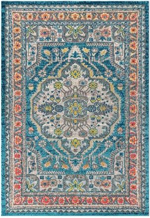 Jonathan Y Designs Bohemian FLAIR Boho Vintage Area Rug in Blue/yellow at Nordstrom, Size 4Ft 0In X 6Ft 0In