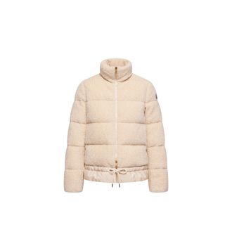 Moncler Moncler Cedre Teddy Short Down Jacket, Women, White, Size: 00
