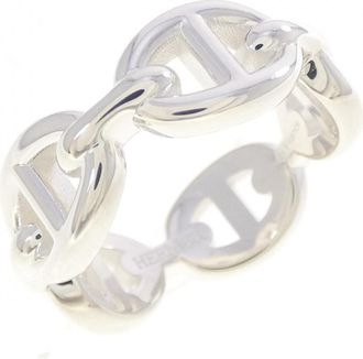 Herm&egrave;s Silver Silver 925 Band Ring (Pre-Owned)