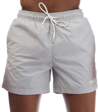 HUGO BOSS Hugo Heren Haiti Contrast Logo Trekkoord Zwemshort (Grijs)
