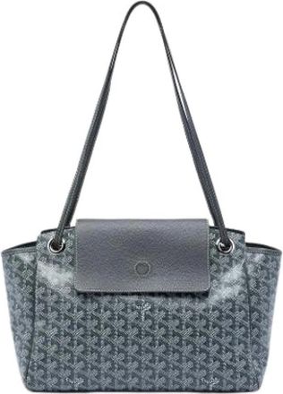 Goyard Pre-owned Vintage Schoudertas - Dames - Vintage Schoudertas - Grijs - ONE Size - Leer - Vintage