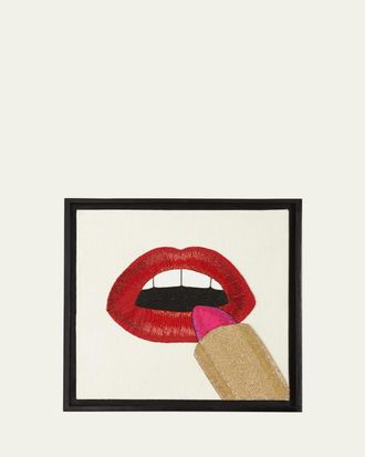 Jonathan Adler Lipstick Beaded Wall Art