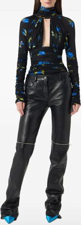 Blumarine Body arricciato a fiori