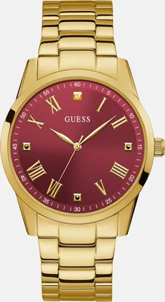 Guess Red and Gold-Tone Analog Watch