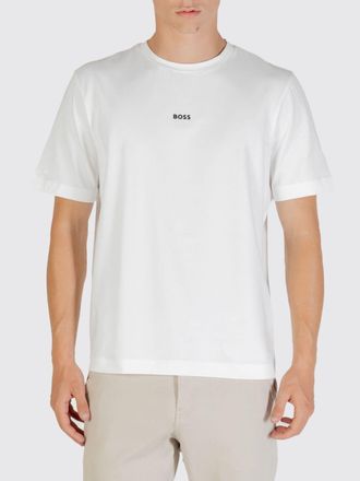 HUGO BOSS T-shirt in cotone con mini logo Boss