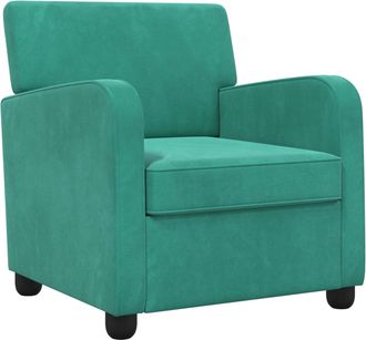 vidaXL Sill&oacute;n Tuquesa Terciopelo Vidaxl