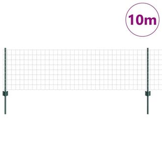 Berkfield Home Green Euro Fence with 5 U Posts Green 0, 6x10 m Steel