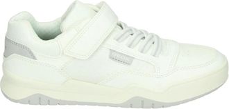 Geox Schoenen, Dames, Beige, 35 EU, Witte Meisjes Lage Schoenen met Uitneembaar Voetbed