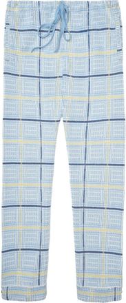 God's True Cashmere check-print trousers - Blue