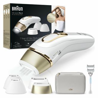 Braun Silk-expert Pro Epilatore Luce Pulsata Silk&middot;expert Pro 5, Epilazione A Casa Tua, Con Custodia, Rasoio Donna Venus, 4 Testine, Pl5356 - Braun