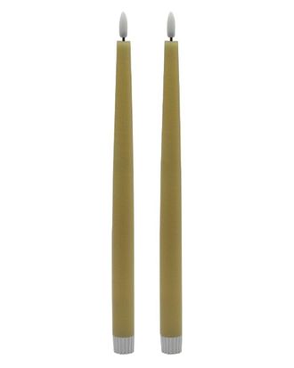 BIDKhome Bidkhome Set Of 2 Tall Flameless Taper Candles