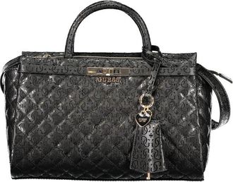 Guess Black Polyurethane Womens Womens Handbag