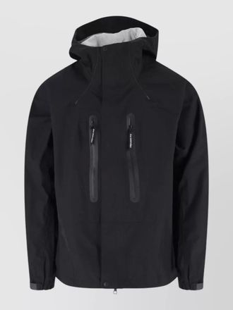 And Wander hooded coat elastic cuffs adjustable hem