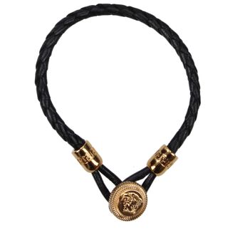 Versace Damens Lederarmb&auml;nder Schwarz